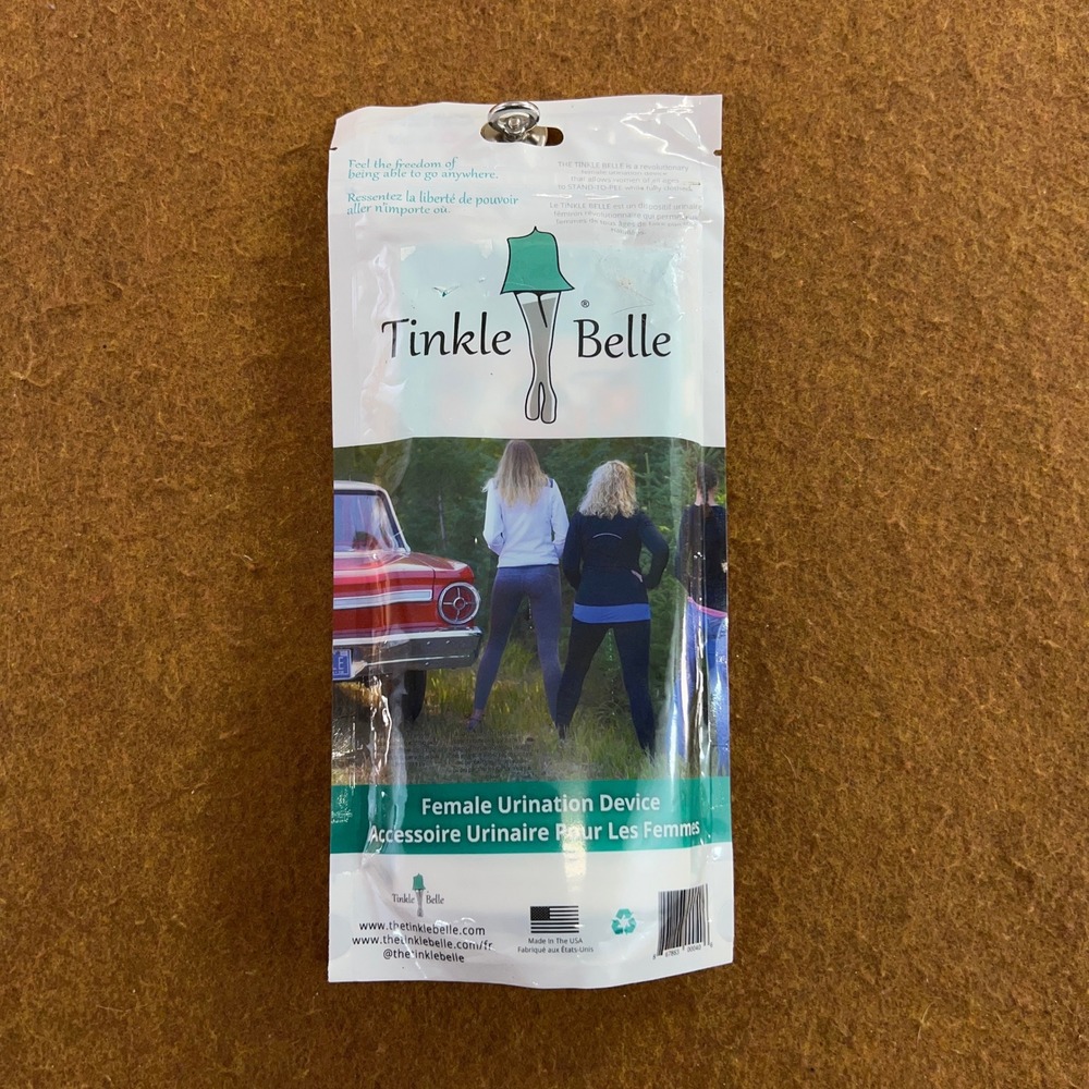 Tinkle Belle Womens OS Teal Portable Foldable Female Urination Device Case
